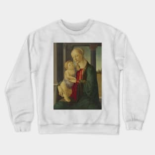 Madonna and Child by Sandro Botticelli Crewneck Sweatshirt